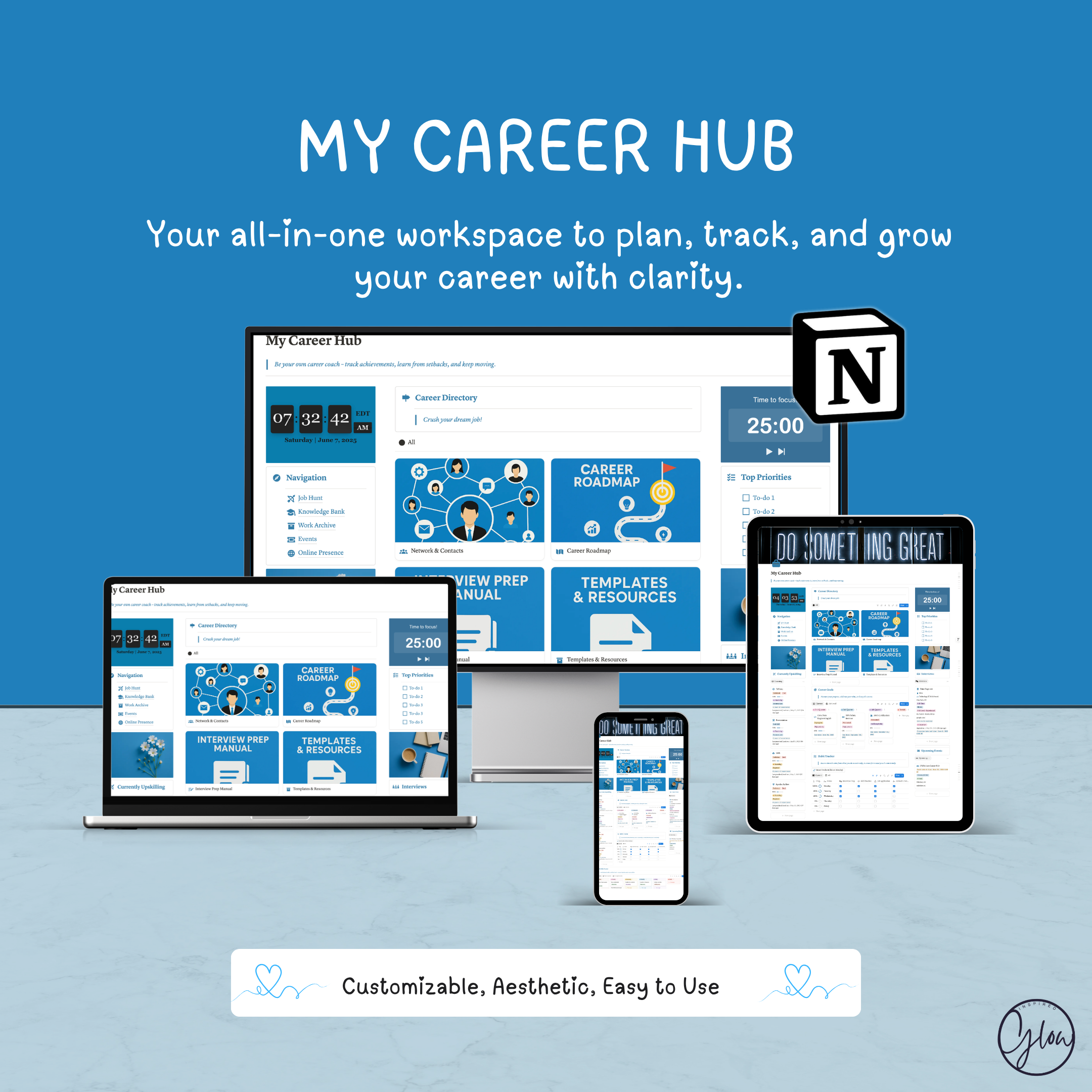 Career Hub Notion Template preview